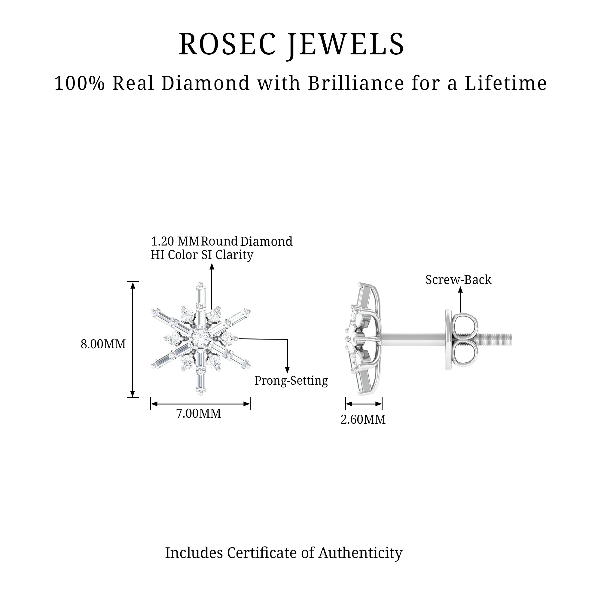 0.25 CT Minimal Diamond Cluster Stud Earrings