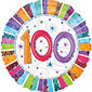 100th Radiant Birthday Balloon Gift