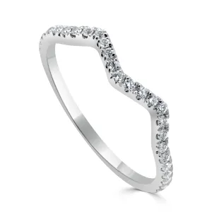 14K Gold Diamond Zig-Zag Ring - 0.26ct