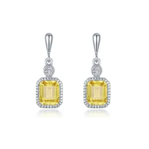 1.82 CTW Canary Drop Earrings