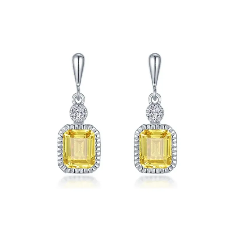 1.82 CTW Canary Drop Earrings