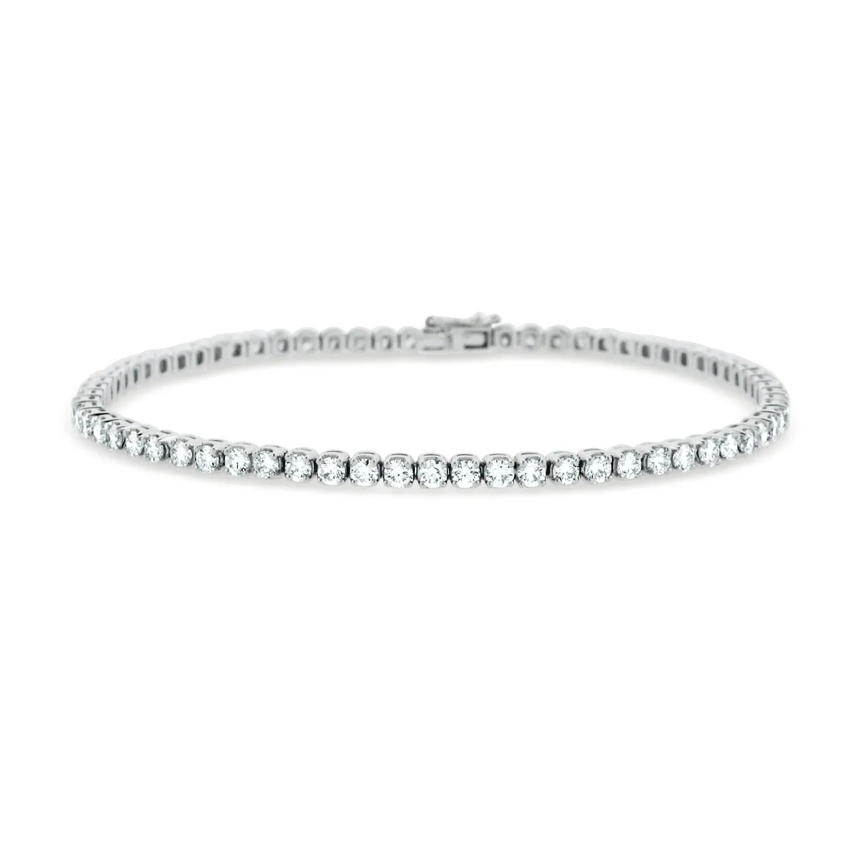 18KW DIAMOND LINE TENNIS BRACELET 2.78CT