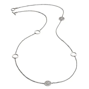 70% DISCOUNT  LAST ONE Ladies Boho 925 Sterling Silver Circular Filigree Five Charm Jaguar Head Necklace