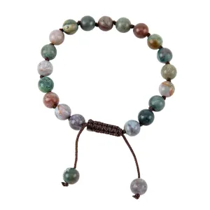 Adjustable Beaded Blood Stone Bracelet
