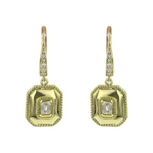 Amulet Diamond Drop Earrings