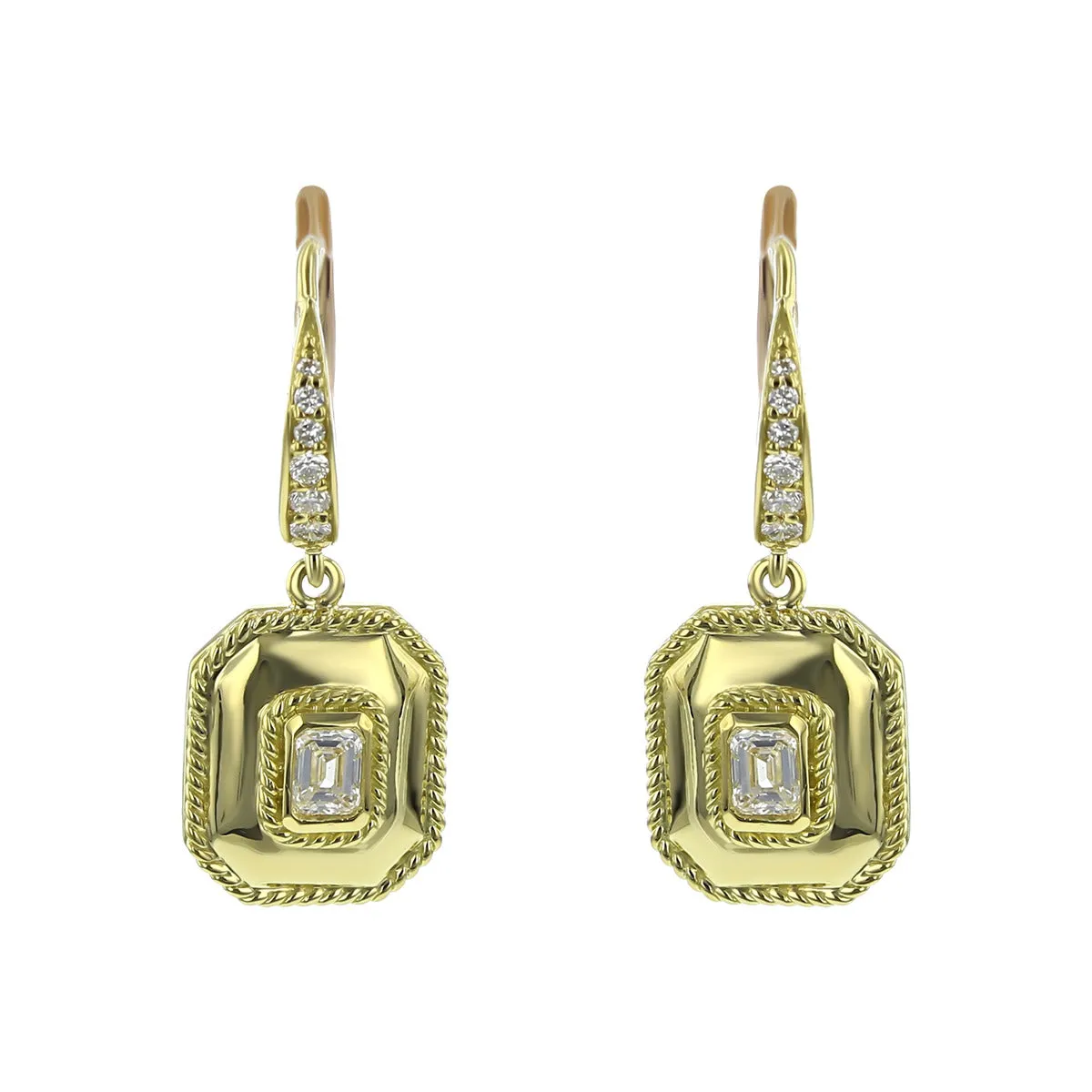 Amulet Diamond Drop Earrings