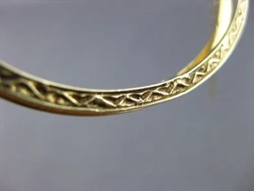 ANTIQUE WIDE 14KT Y VICTORIAN BLUE ENAMEL SOUTH SEA PEARL FILIGREE BANGLE #1746