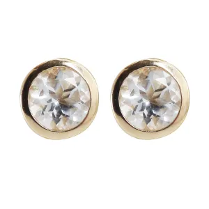 Aura White Topaz Earrings