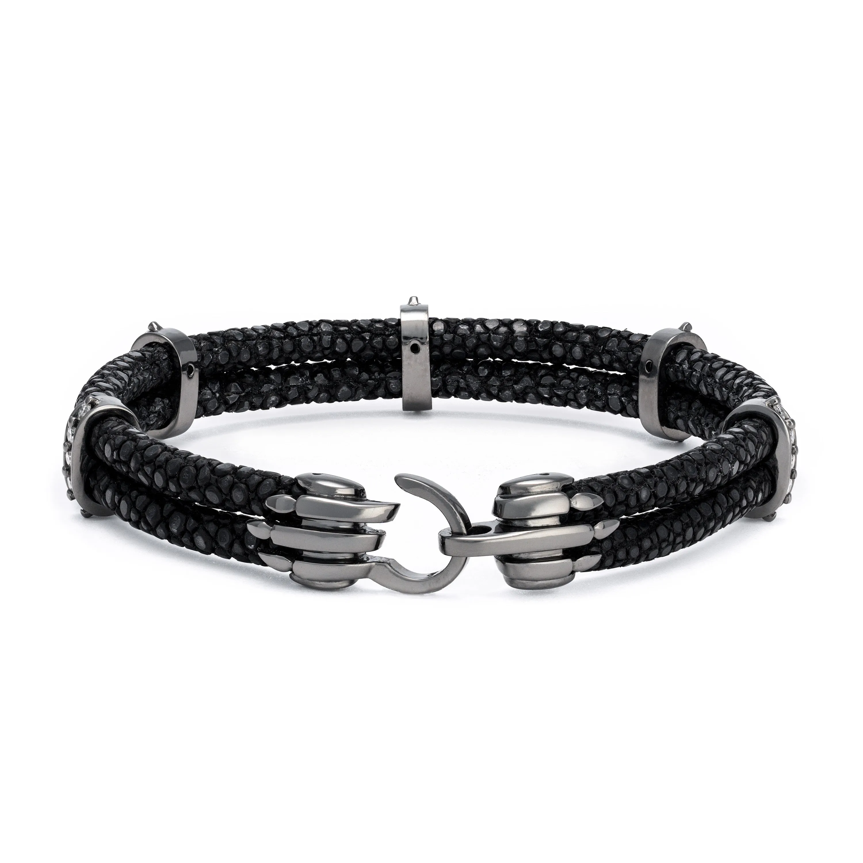 B452 StingHD Black Platinum Plate with Diamonds
