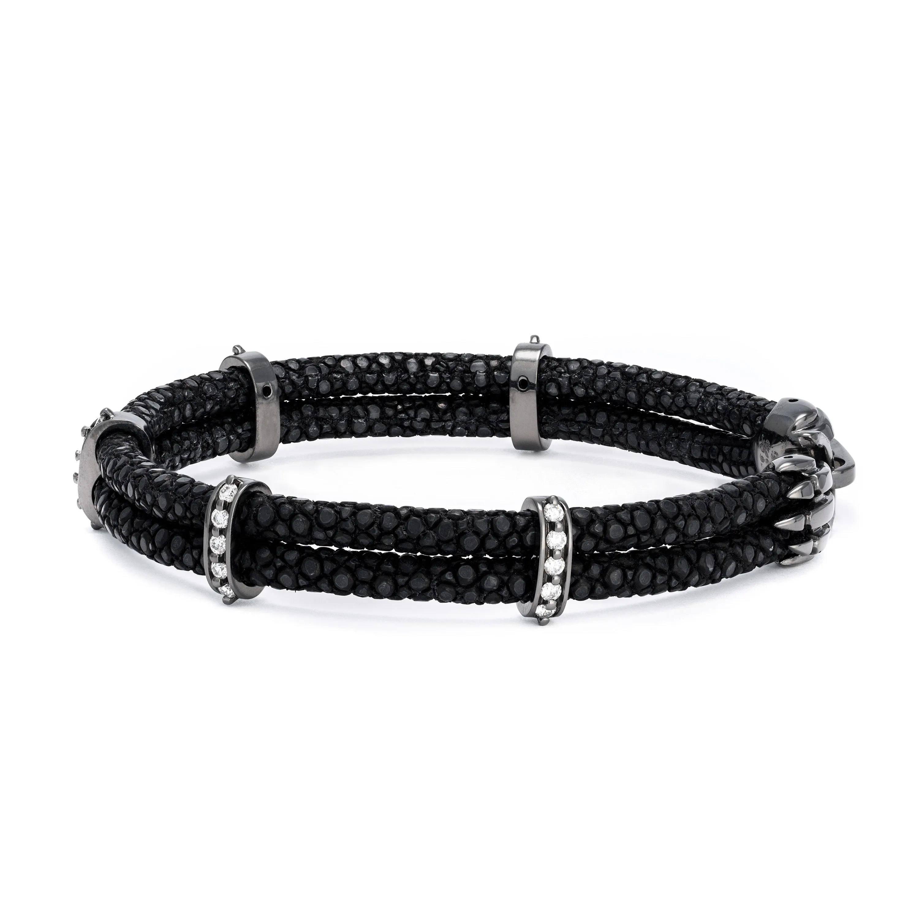 B452 StingHD Black Platinum Plate with Diamonds