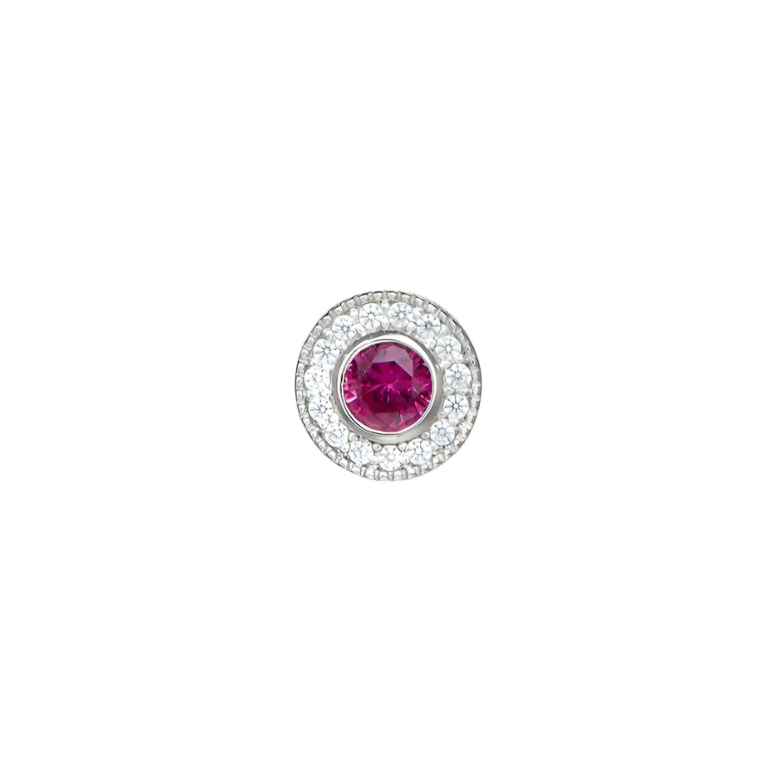 Birth Gems Garnet Necklace Charm