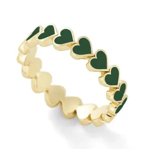 Bright-Colored Stackable Forever Love Heart Rings