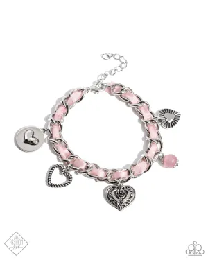 Charming Contender - Pink Bracelet - Paparazzi Accessories