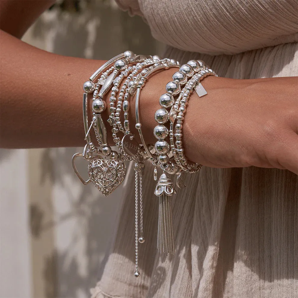 CHLOBO Chunky Filigree Heart Bracelet