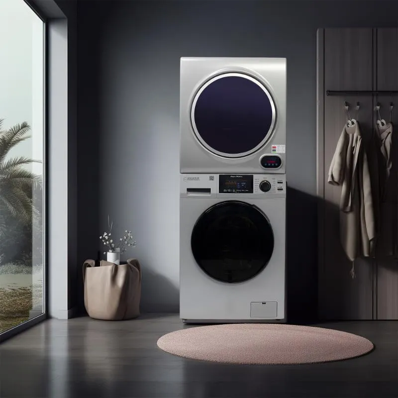 Conserv 110V 1.6 cf Washer w/ Pet Cycle & 110V 3.5cf Vented Digital Sensor Dryer