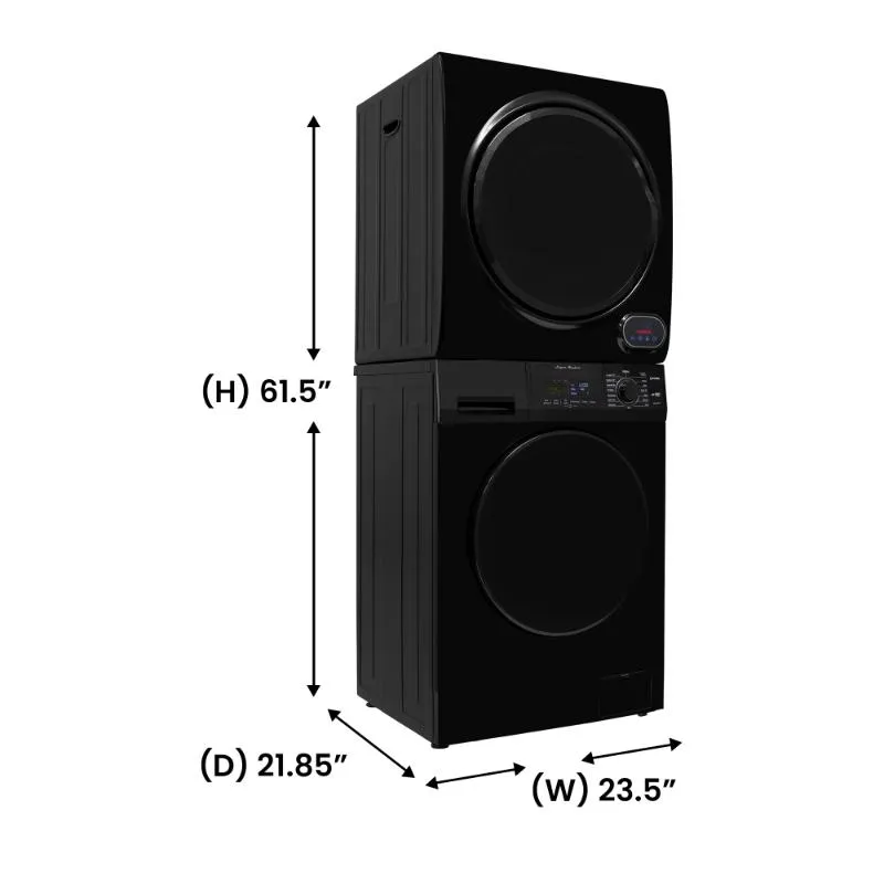 Conserv 110V 1.6 cf Washer w/ Pet Cycle & 110V 3.5cf Vented Digital Sensor Dryer