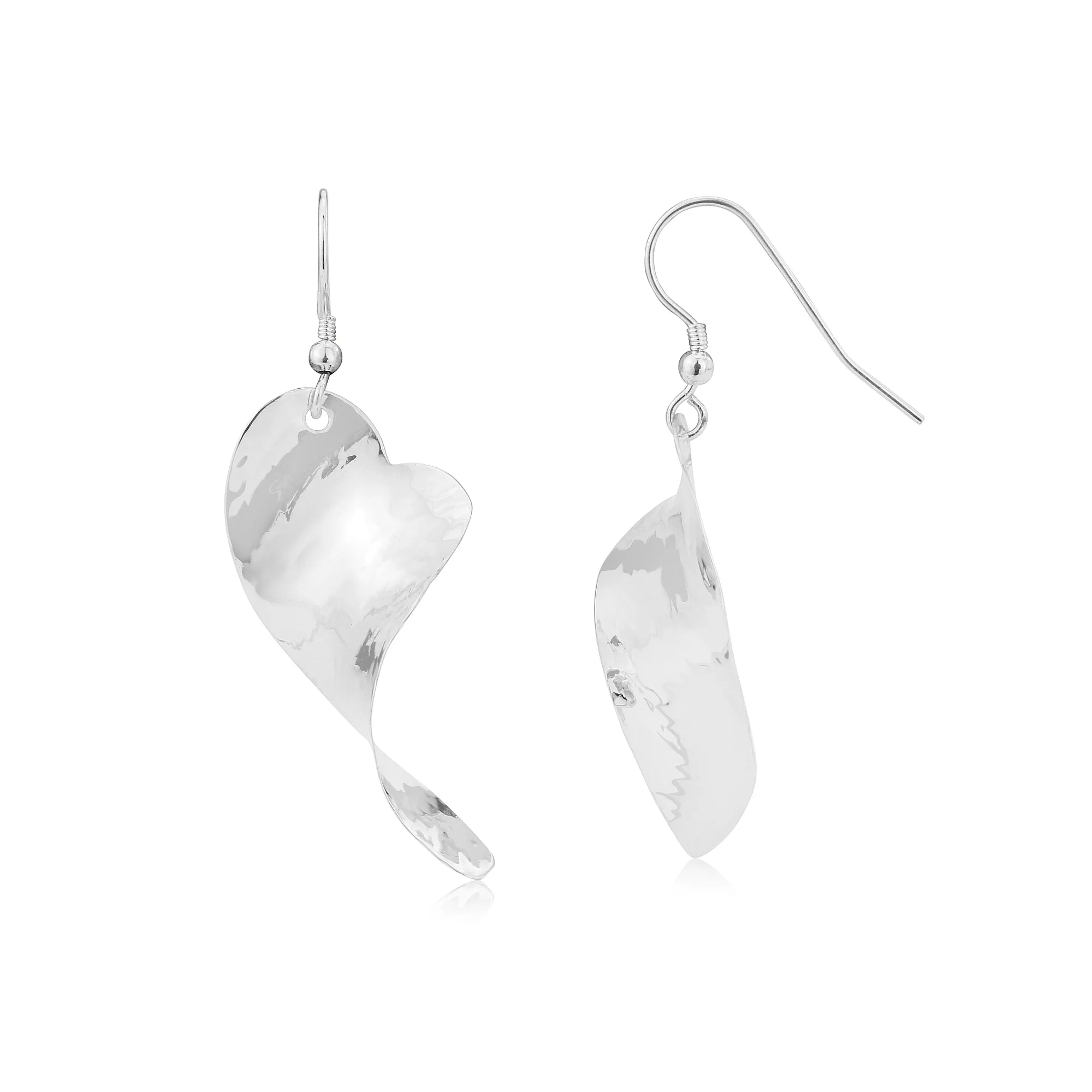 Curled Heart Earrings