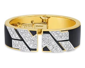 David Webb Enamel and Diamond Bracelet