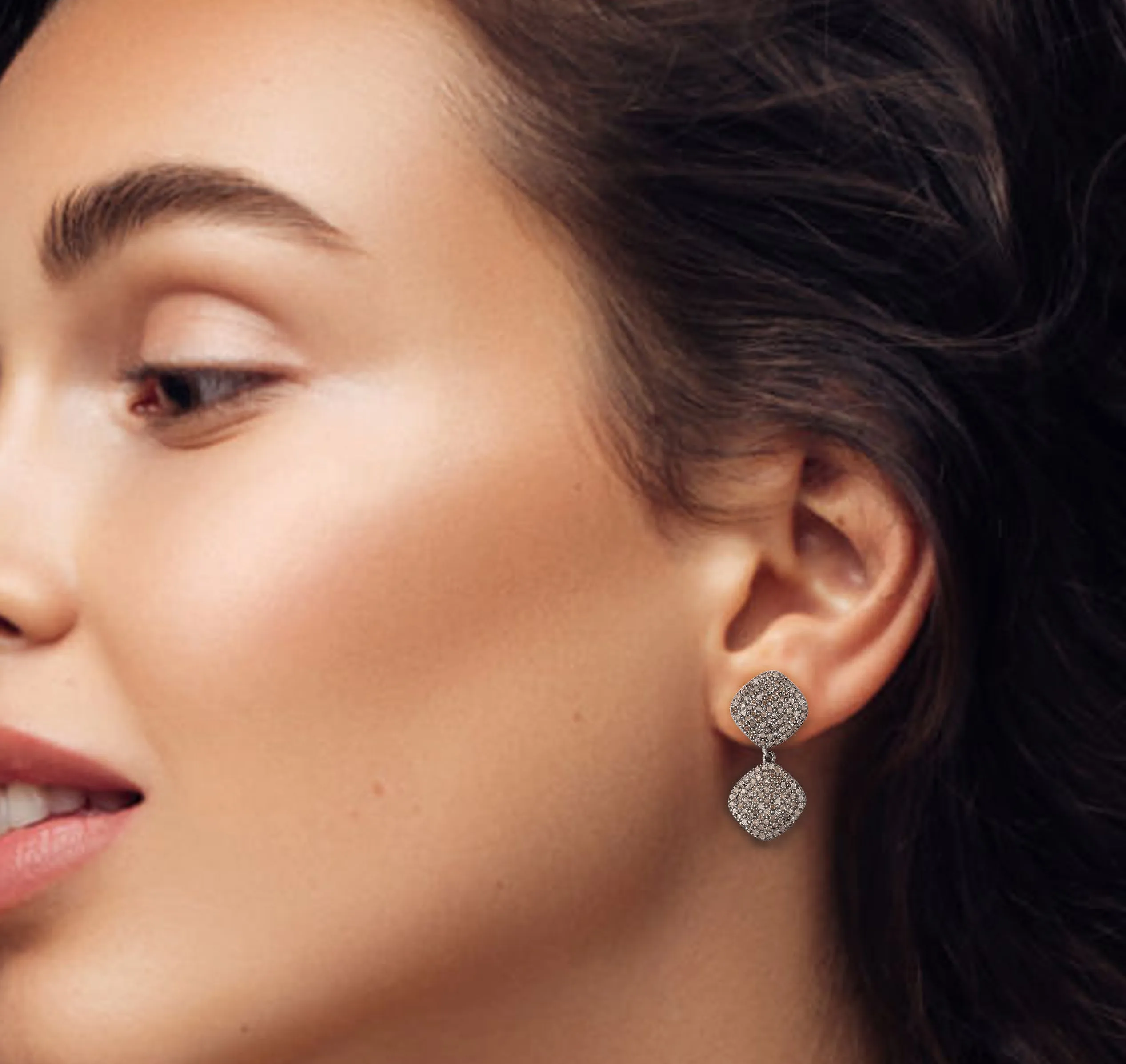 Diamond Drop Earrings