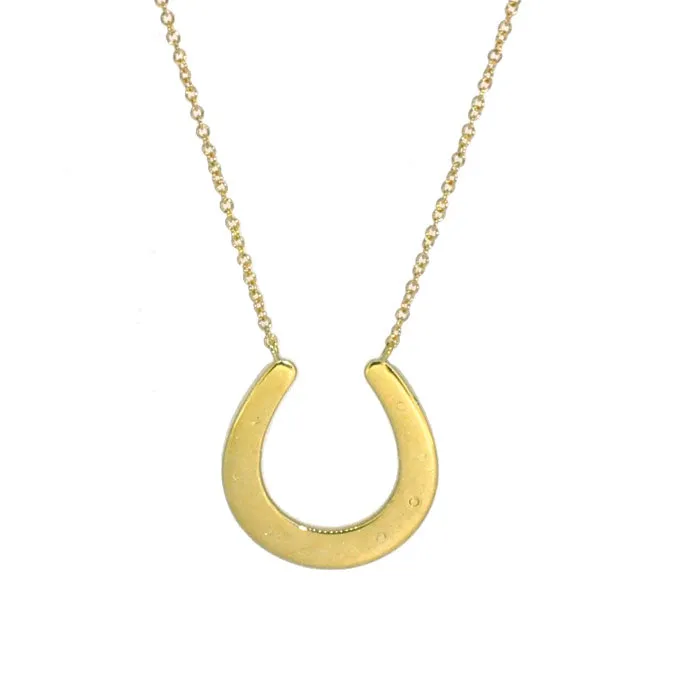Diamond Set Horse Shoe Necklace