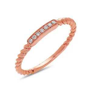 Diamond Twisted Ring
