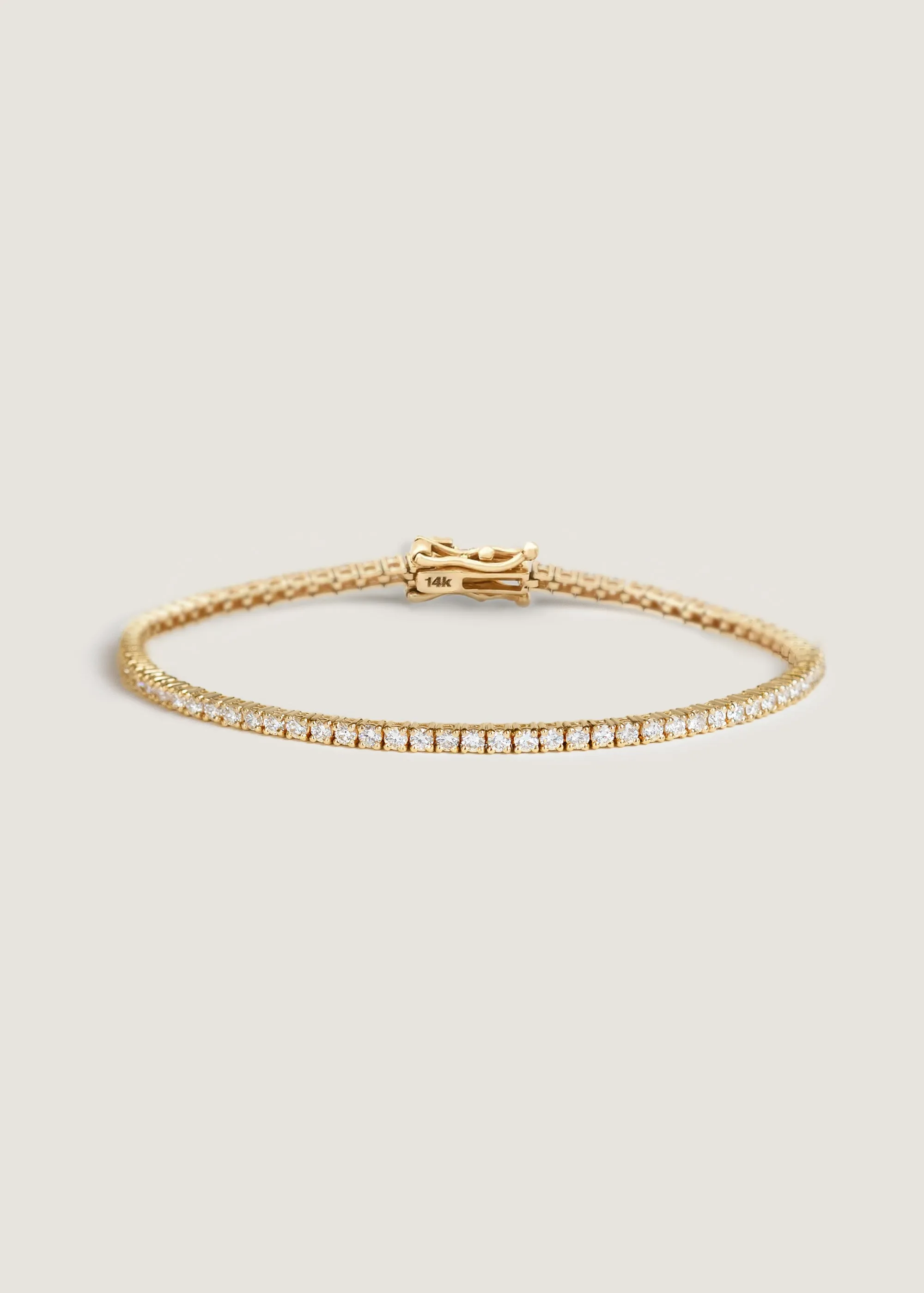 Diana Tennis Bracelet 3.20ctw Yellow Gold
