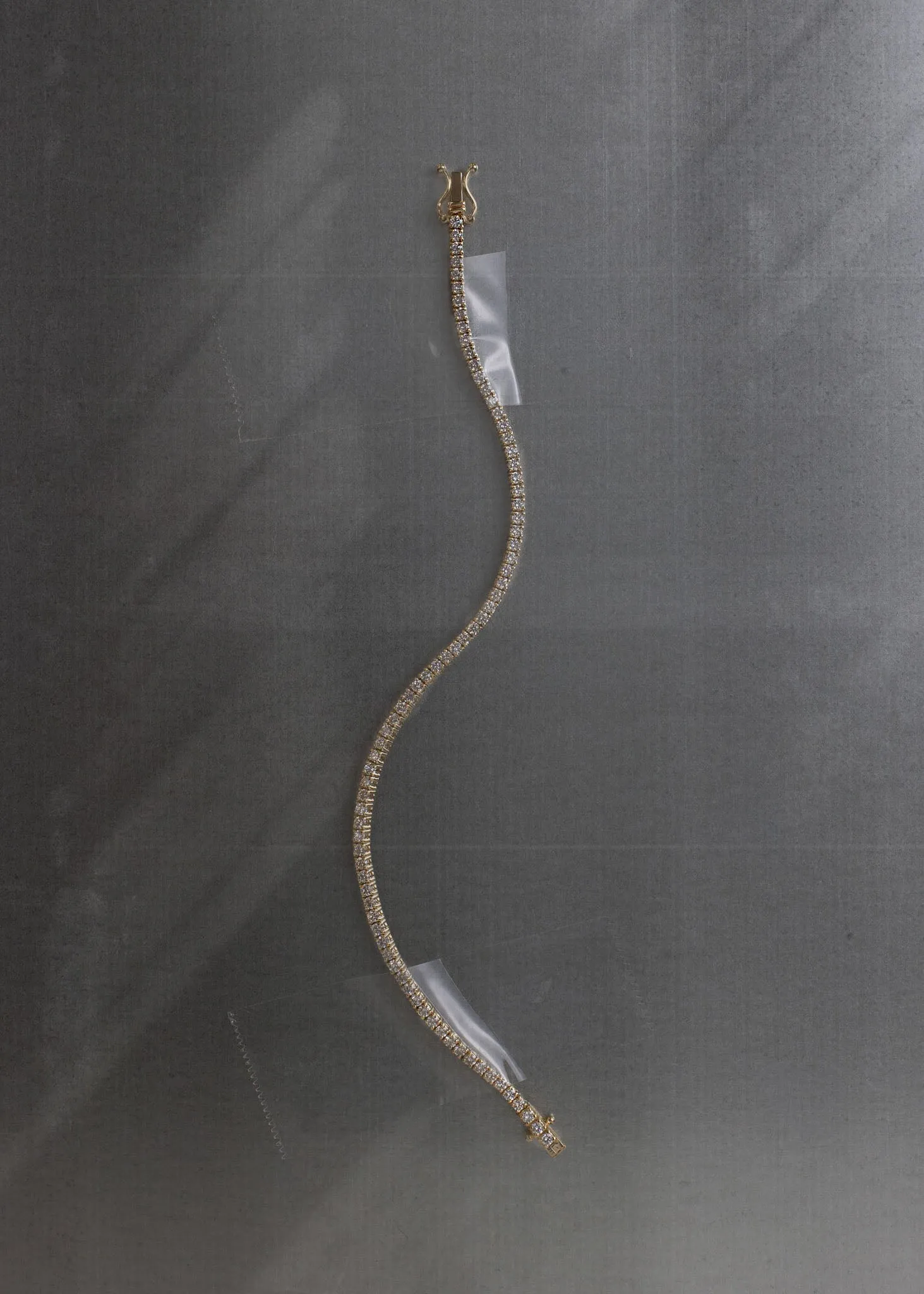 Diana Tennis Bracelet 3.20ctw Yellow Gold