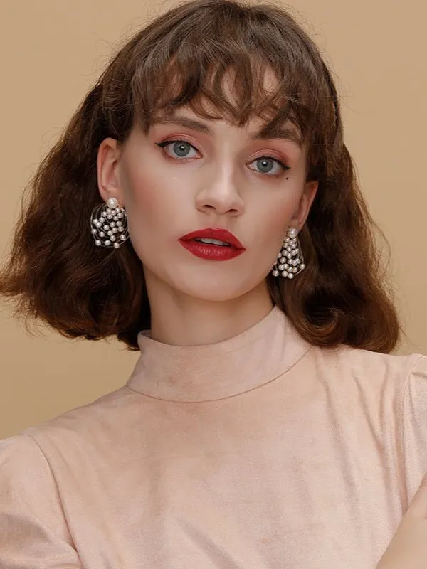 Embellished Series Planetary Orbit Studs Earrings Ear Clips