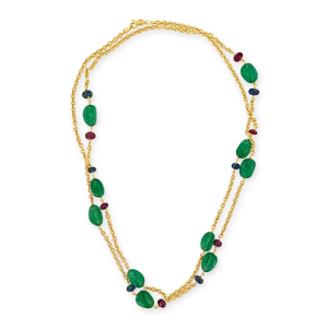 Emerald, Ruby & Sapphire Necklace