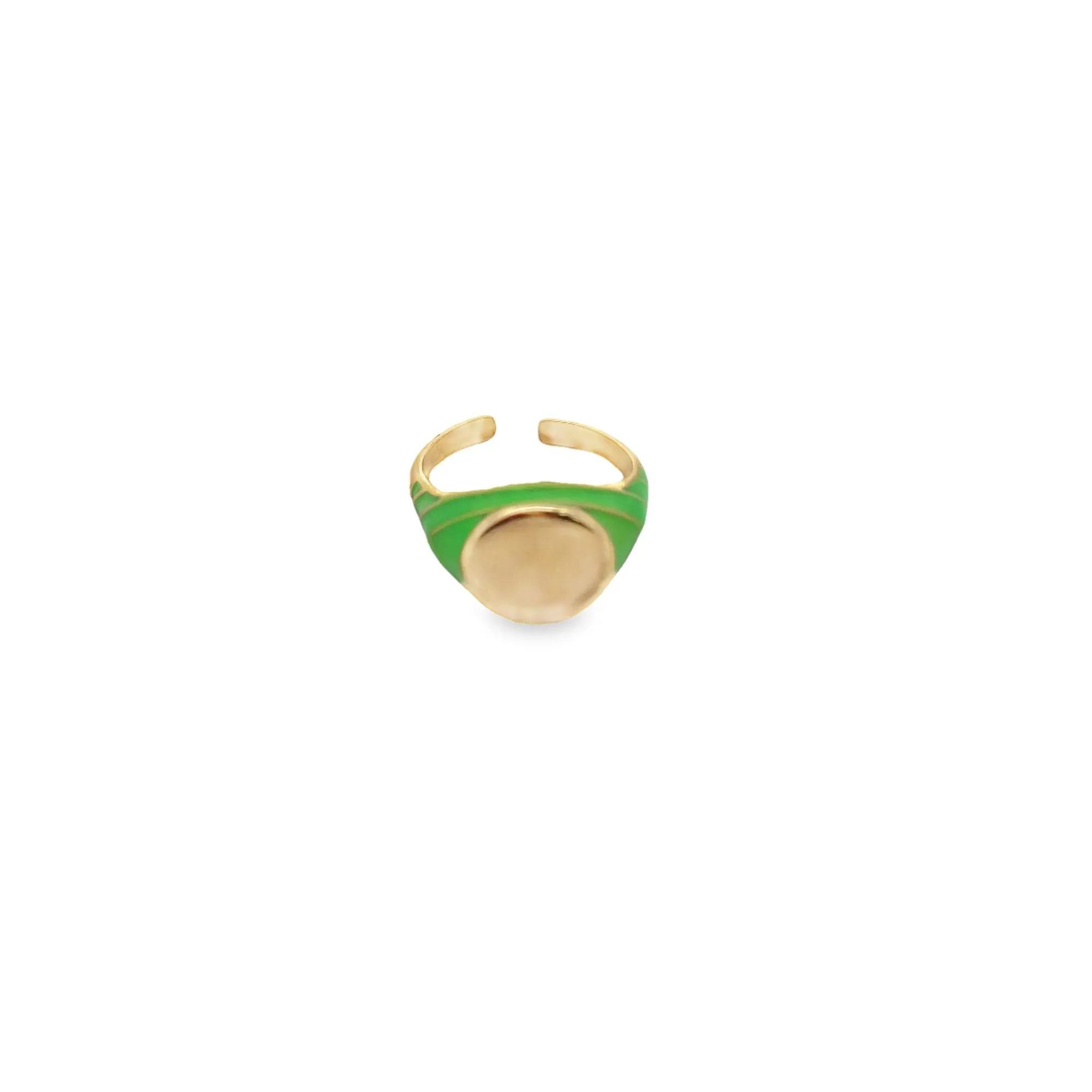 Enamel Ring Adjustable Stackable Rings