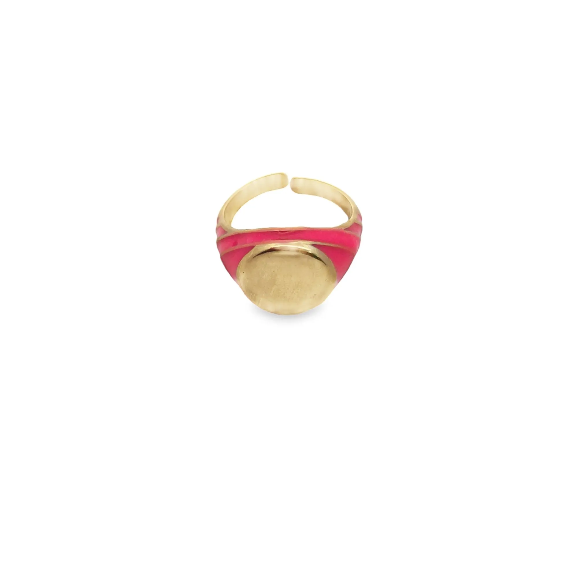 Enamel Ring Adjustable Stackable Rings