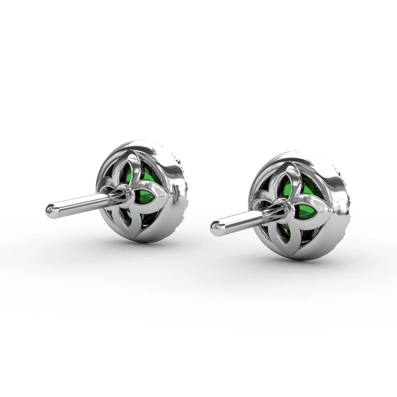 Fana 14k White Gold Dazzling Brilliant Cut Stud Earrings