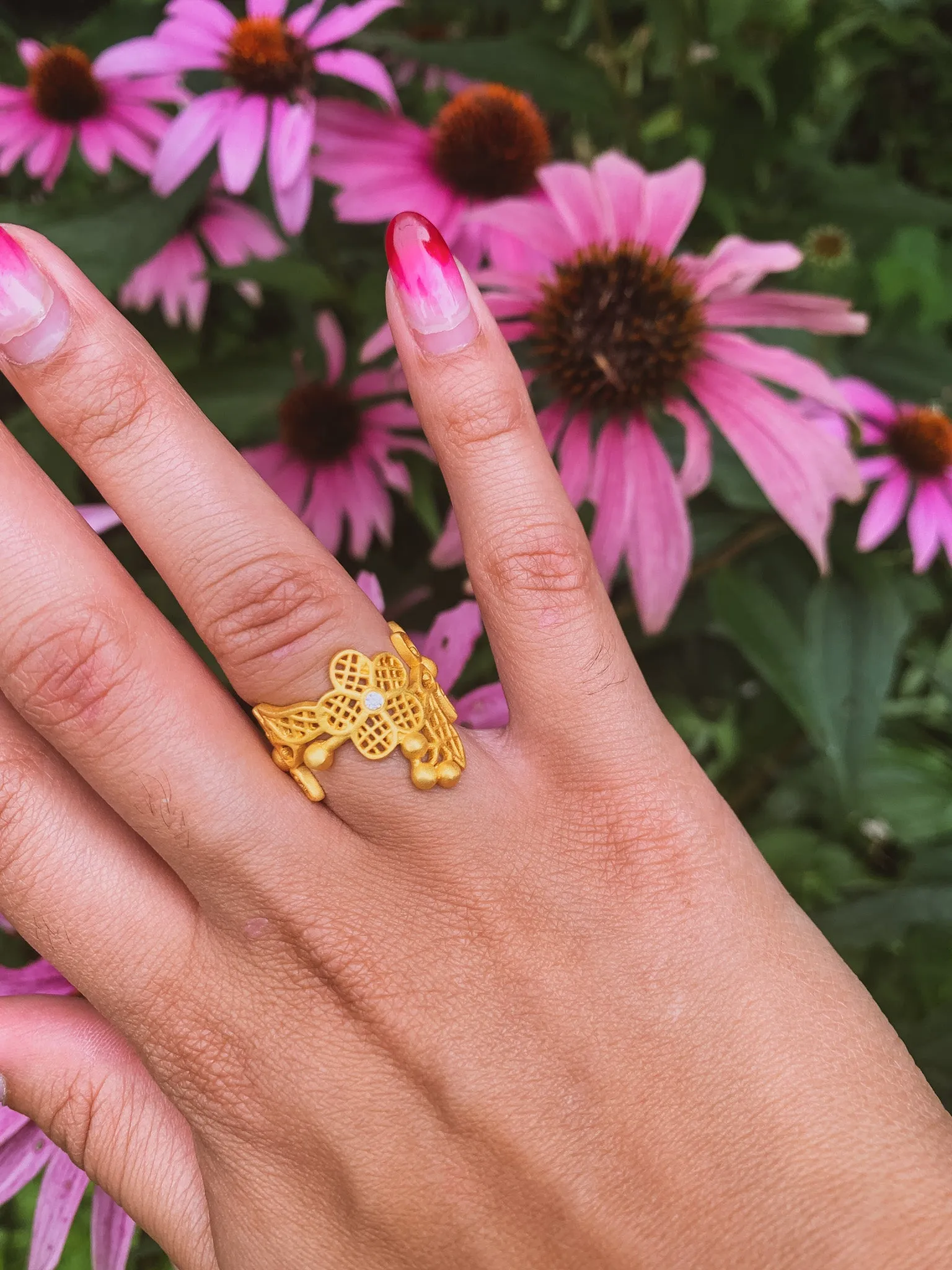Floral Filigree Ring