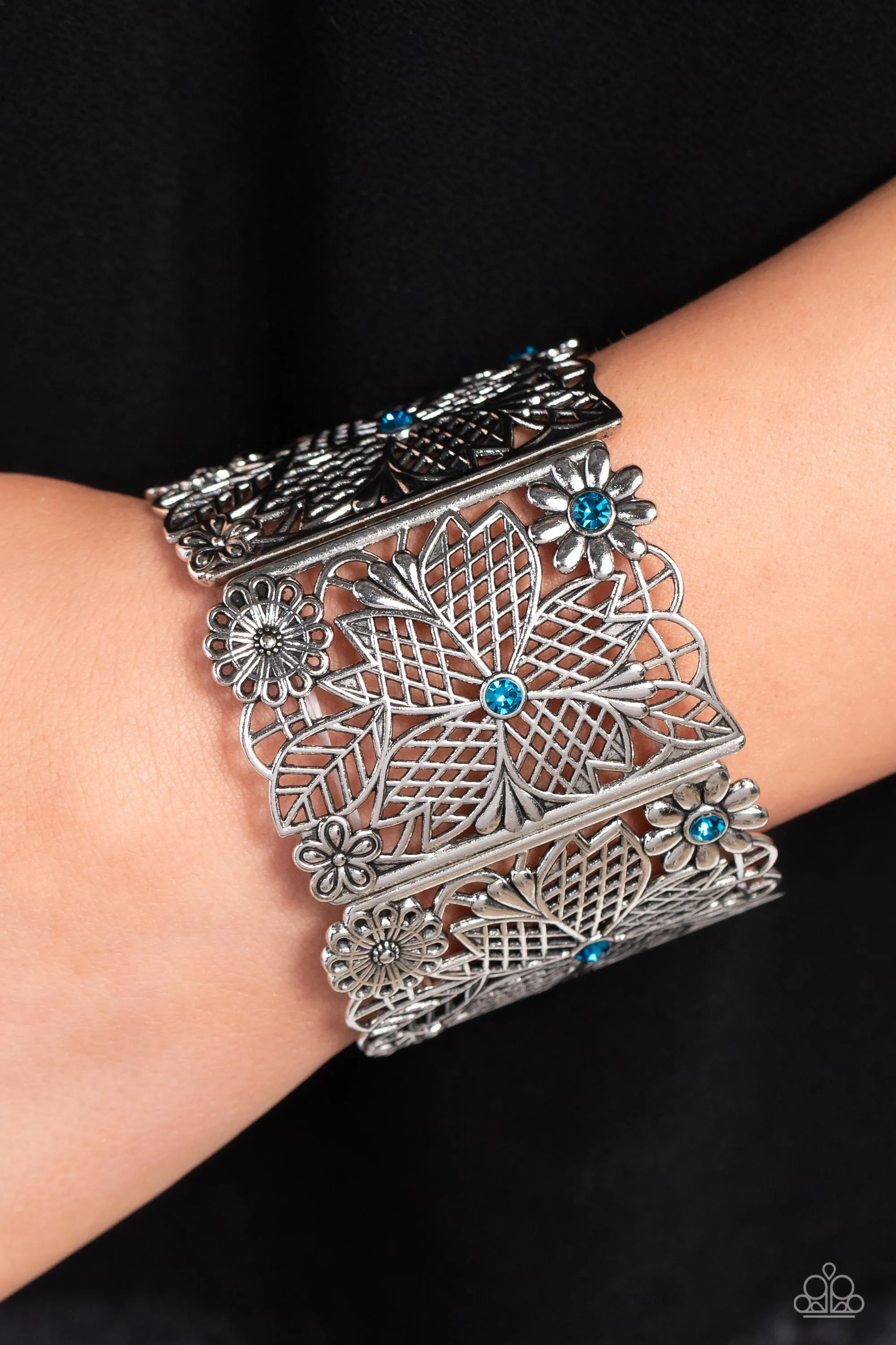 Garden City - Blue Bracelet - Paparazzi Accessories