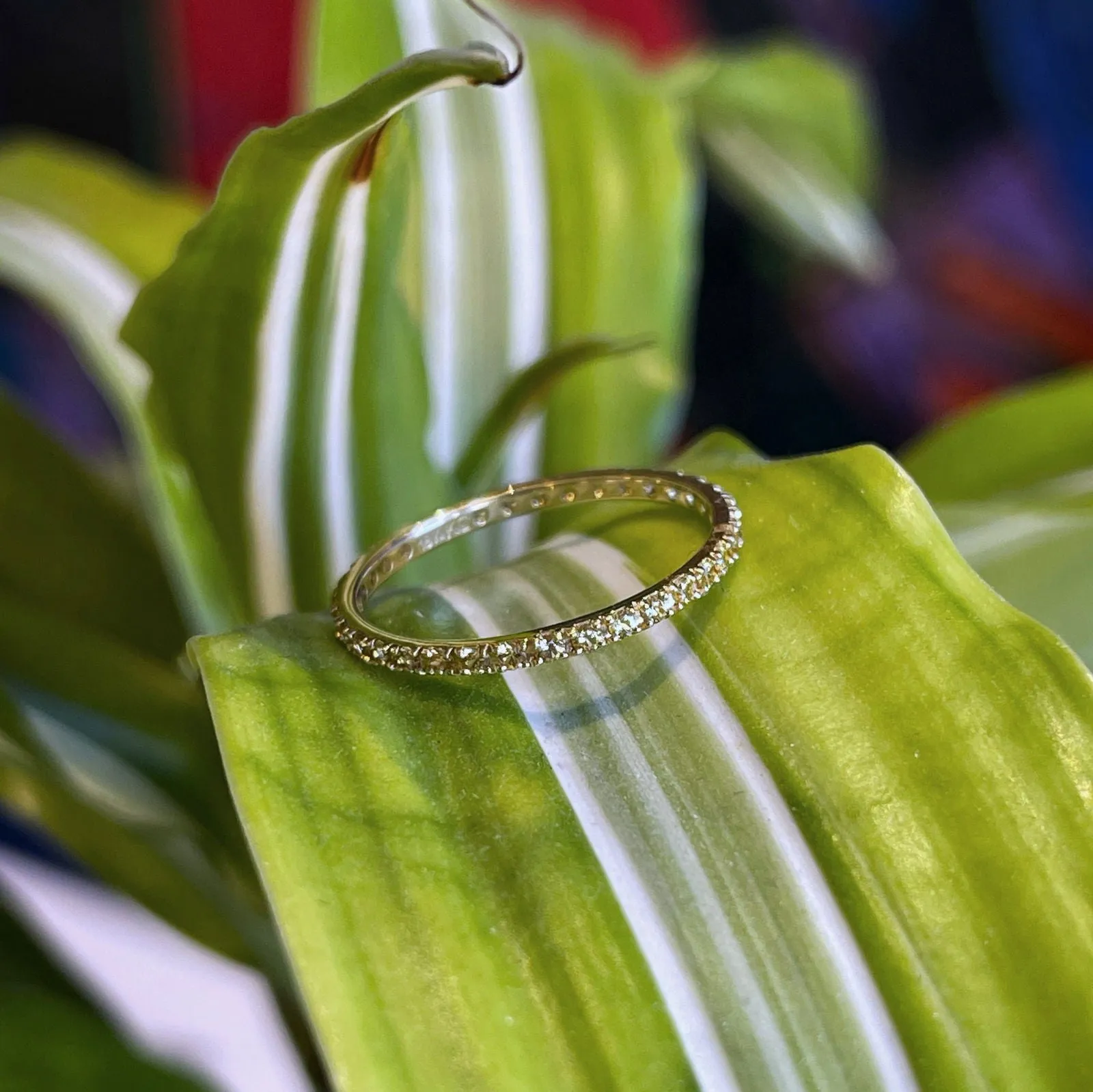 Gemstone Eternity Band