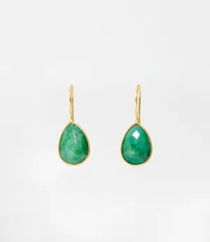 Gemstone Teardrop Earrings