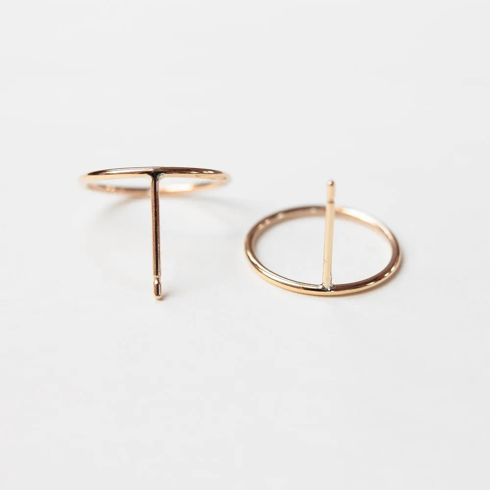 GOLD CIRCLES EARRINGS
