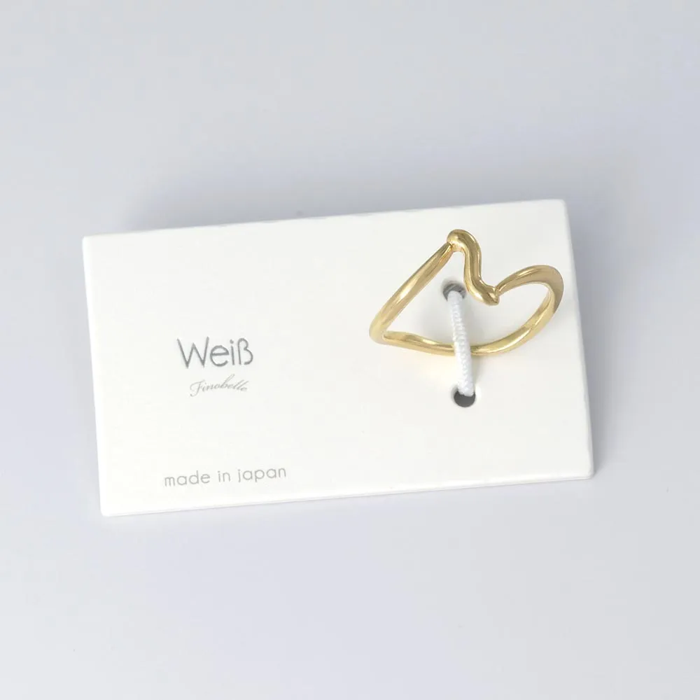 Gold Plated Wave Band Ring