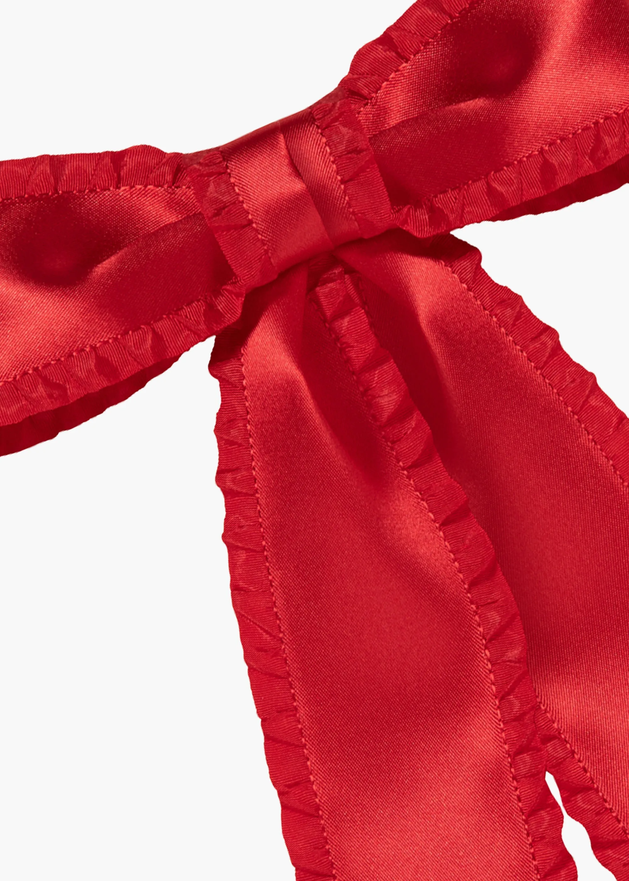Harper Bow Barrette -- Cherry