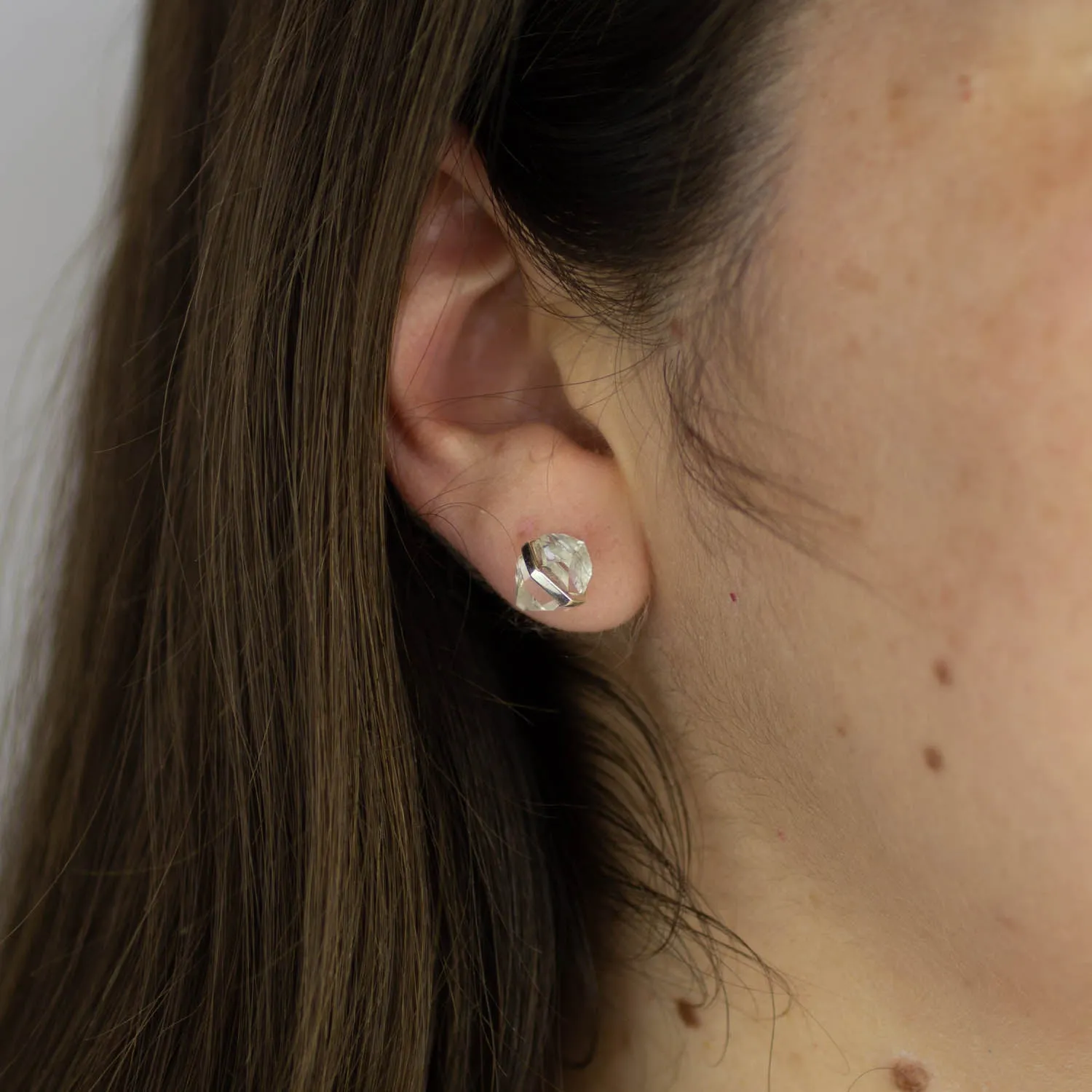 Herkimer Diamond Stud Earrings