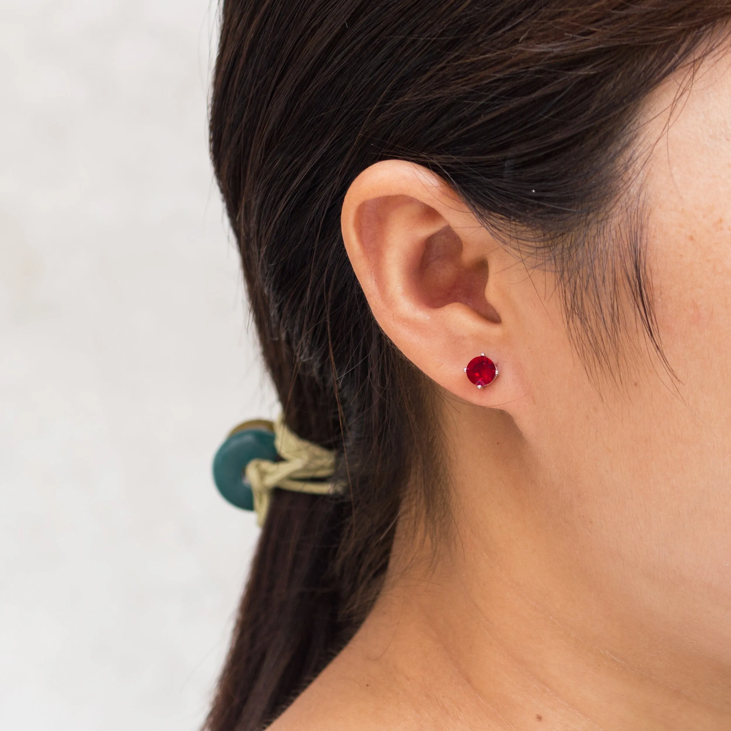January (Garnet) Birthstone Necklace & Earrings Set Created with Zircondia® Crystals
