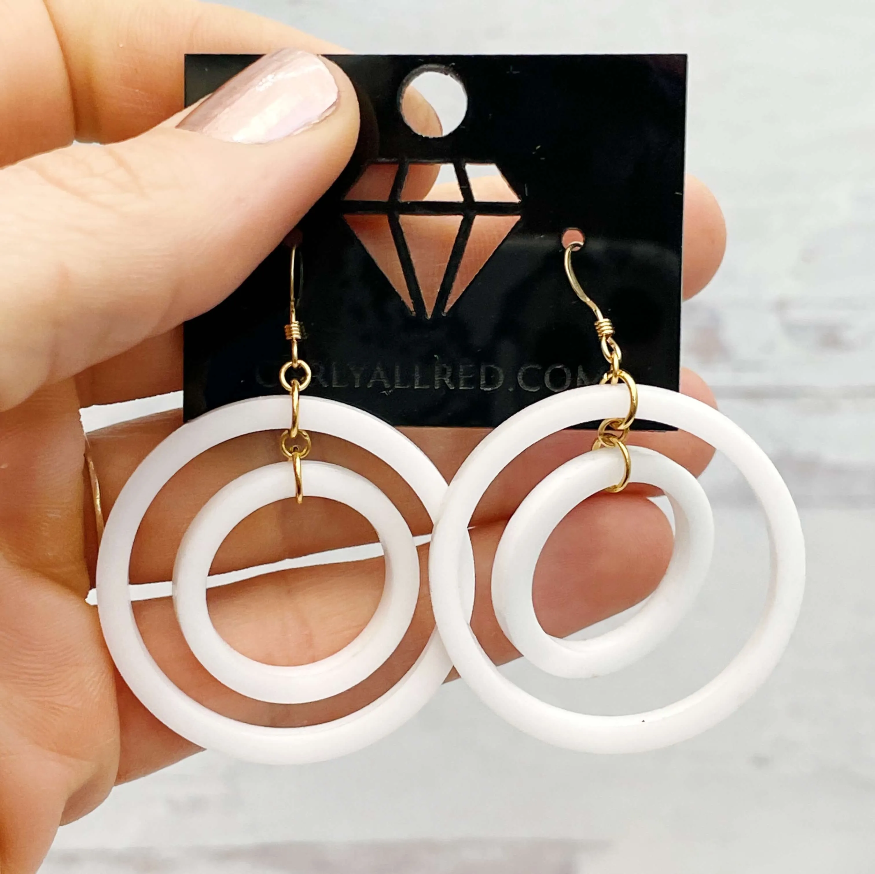 Lightweight Laser Cut Earrings - Chandelier