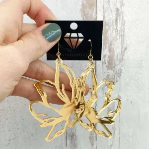 Lightweight Laser Cut Earrings - Magnolia