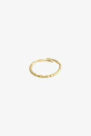 Lulu Recycled Chain StackGold Plated EOL Ring