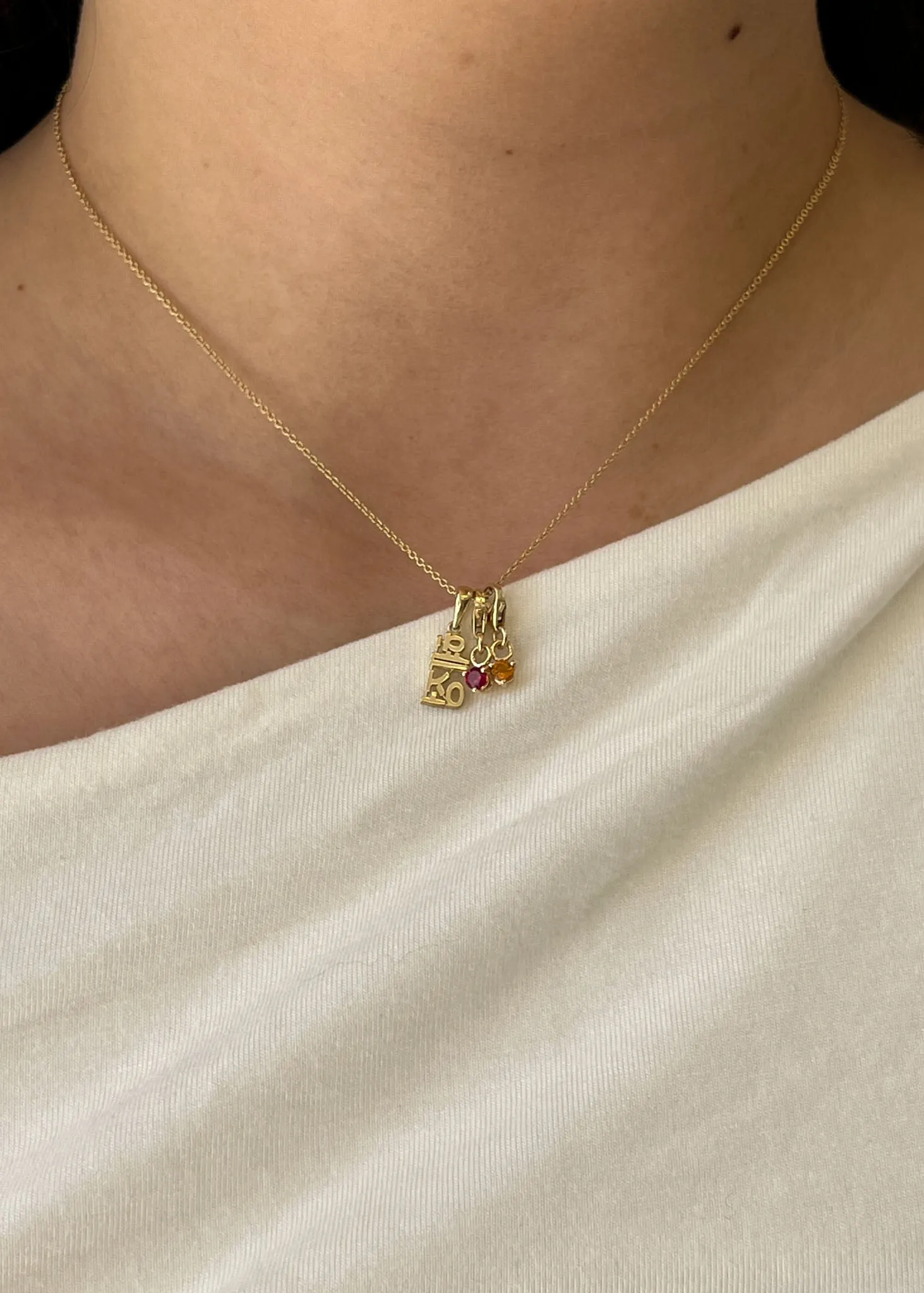 Ma-eum Birthstone Charm Ruby