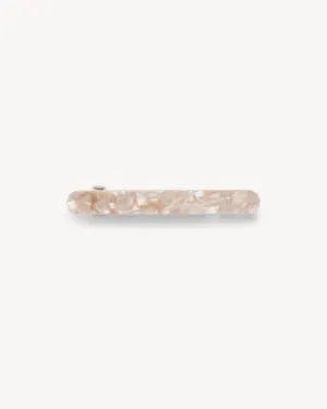 Midi Paris Barrette in Peach Shell
