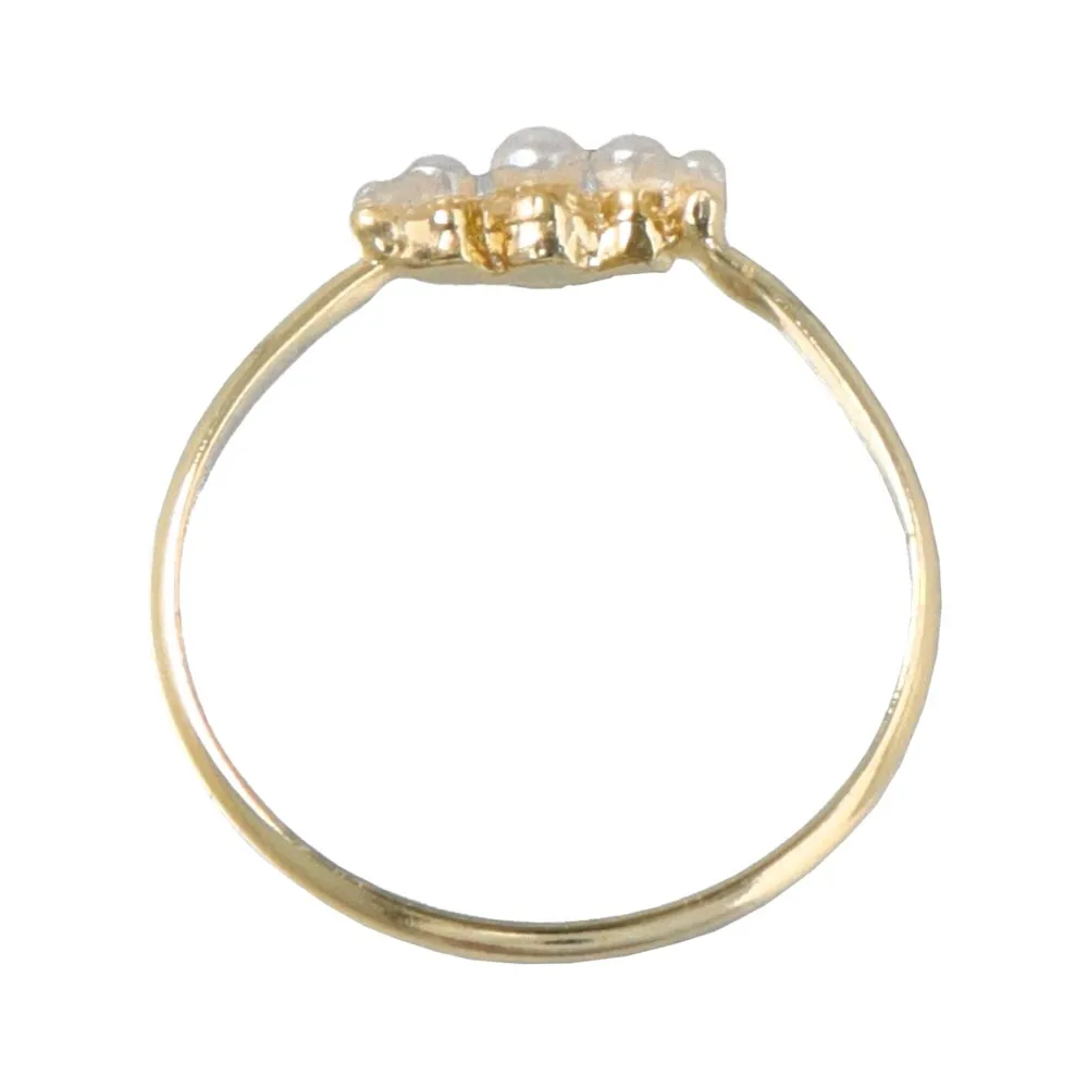 Multi Pearl Pinky Ring