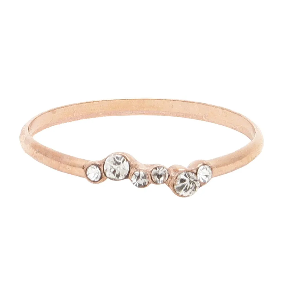 Multi Stone Pinky Ring