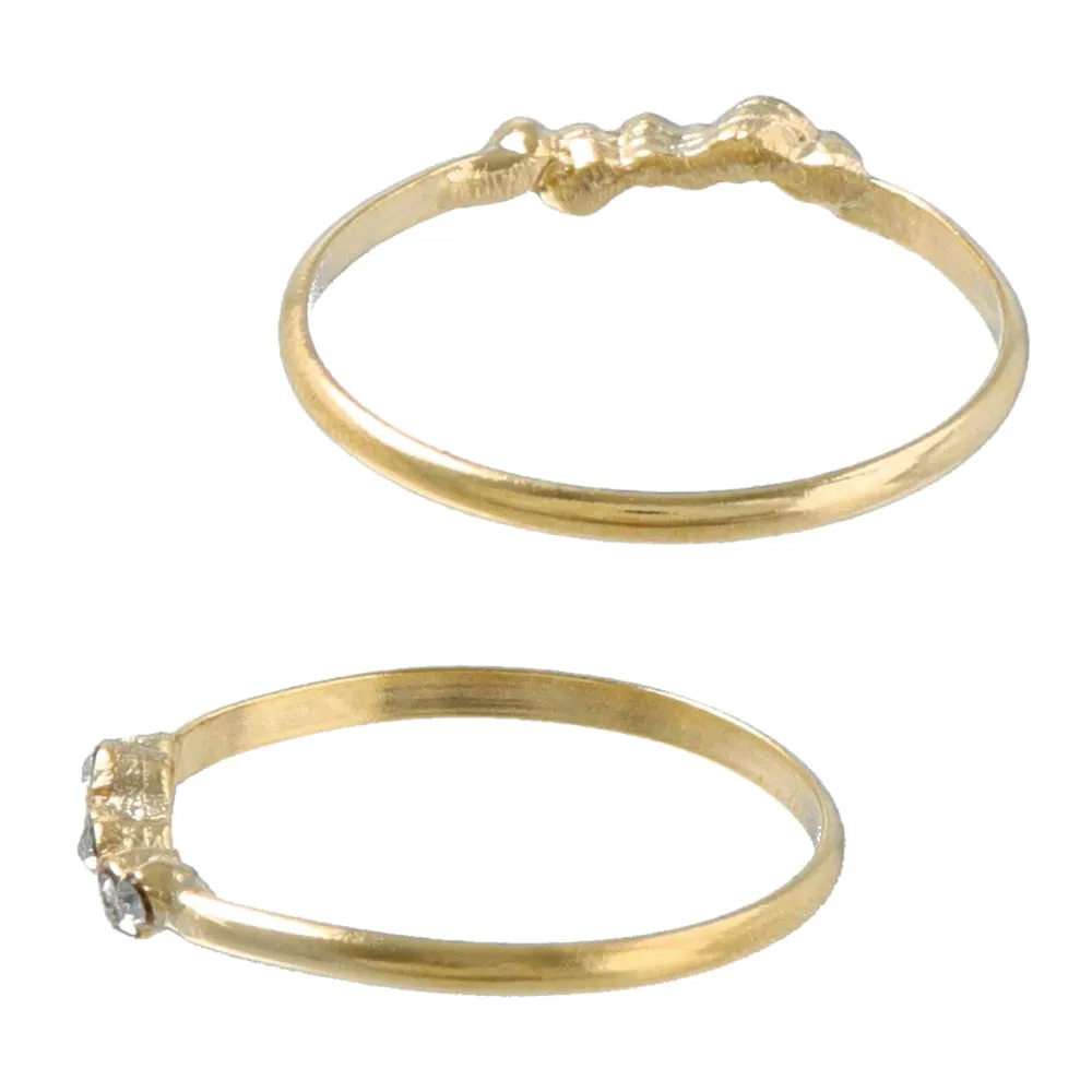 Multi Stone Pinky Ring