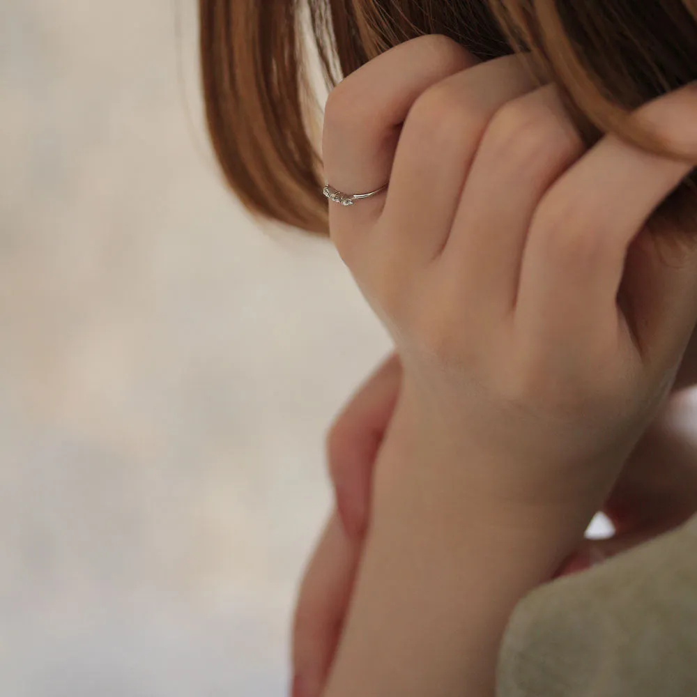 Multi Stone Pinky Ring